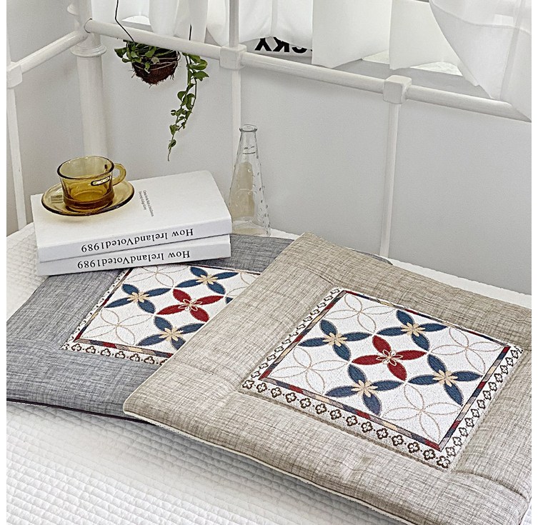 시원한 여름 삼베 방석 마 린넨 사무실 의자 고급방석 쿨링 부클 전통 고급방석 쿨방석 통풍방석