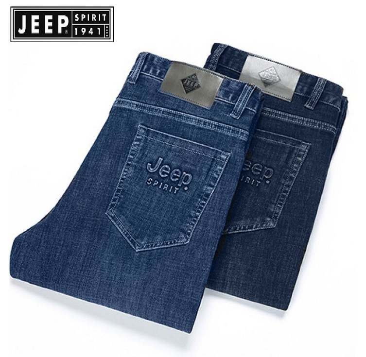 JEEP Spirit 지프스피릿 남성 청바지 마이크로 탄성 미드 웨이스트 팬츠 비즈니스 캐주얼 청바지 Jeans26812