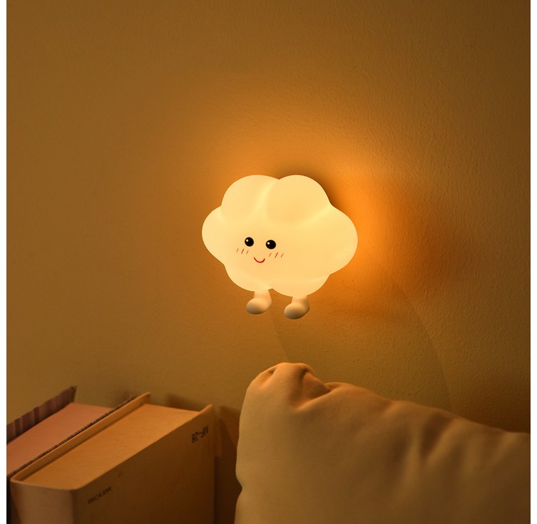 귀여운 별 달 구름 캐릭터 벽걸이 LED 수면등 무드등 취침등