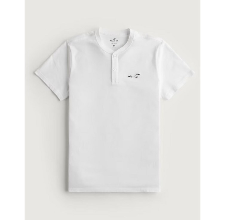 US hollister 홀리스터 hco23 여름 헨리넥 반팔 티셔츠 아베크롬비앤피치