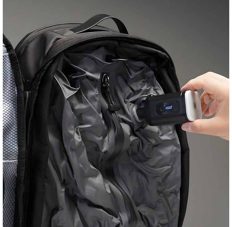 CANZ 에어백팩 해외여행 출장 데일리 진공 압축 가방 캐리어 대용 배낭 최대 65L 원격 도난방지 RFID BLOCK 적용