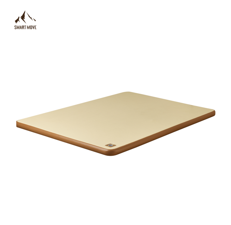스마트무브 프리미엄 캠핑 고밀도 에어 매트, 두께 10CM 베이지, 200x240