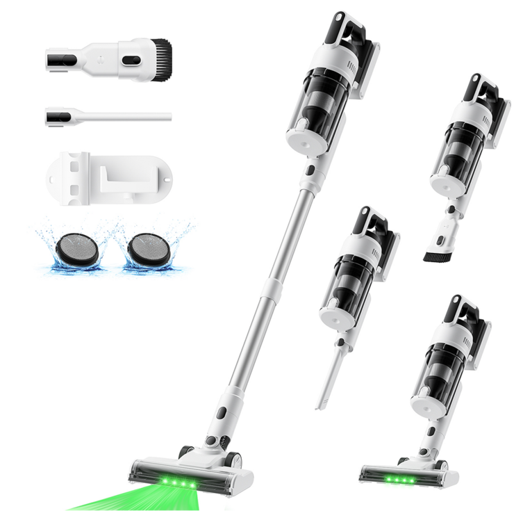 2026년형 NICESUN 차이슨 무선 스틱 청소기 BLDC 모터 30KPa 초강력 흡입력 셀프 스탠딩 다양한 구성품 MS109D