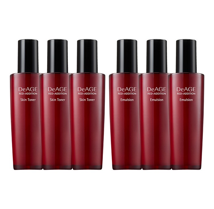 참존 디에이지 레드 에디션 33 기초 듀오세트 스킨 로션 120ml 단품 총 6개, 1세트
