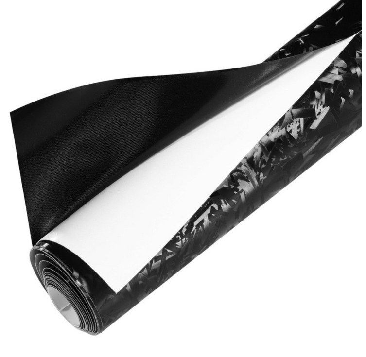 JIZZU 자동차 시트지,차량 단조 탄소 섬유 비닐포함, 카본 블랙, 1개