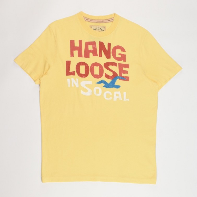 3296.홀리스터 라운드넥 프린트 반팔티셔츠정품남성