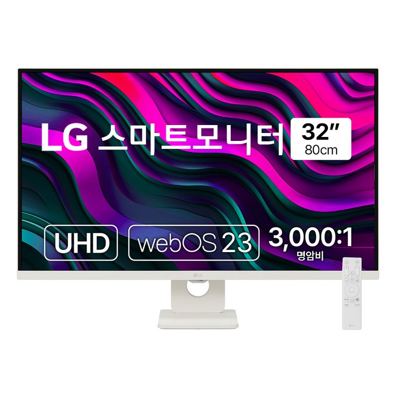LG전자 UHD 4K 스마트 모니터, 80cm, 32SR73U 1