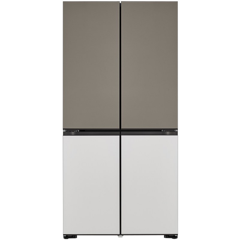 LG전자 디오스 오브제 컬렉션 4도어 무드업 베이직 냉장고 방문설치, M623GNN092, 색상가변 글라스 1