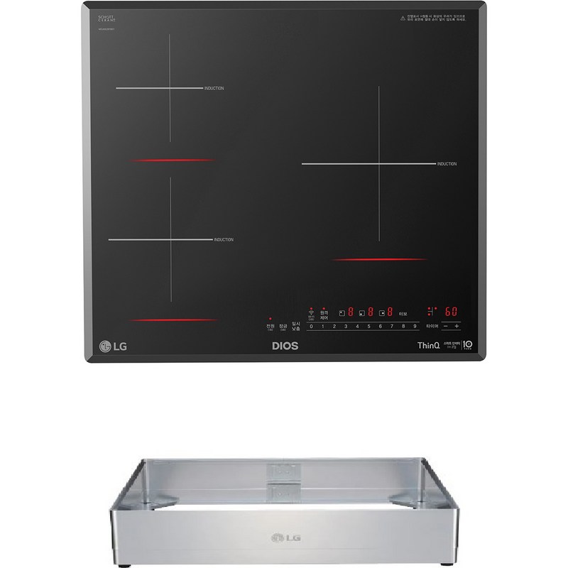 LG전자 DIOS 빌트인 인덕션 3구 본품 + 프리스탠딩 자재 15cm, 방문설치, BEI3GQTA 1
