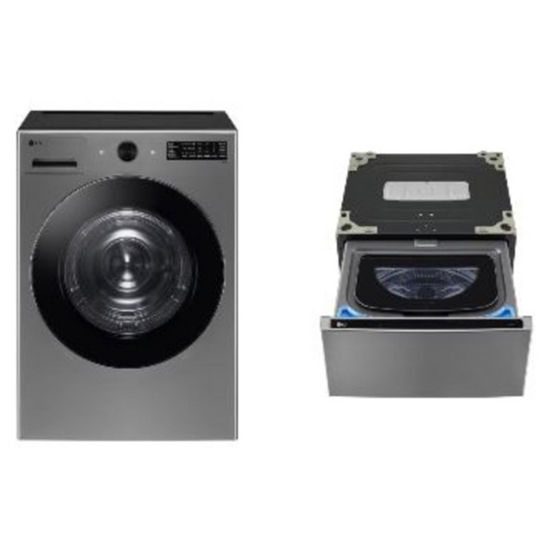 LG전자 트롬 오브제컬렉션 건조기 + 미니워시 세트 RG18VNX 18kg + 4kg 방문설치, 모던 스테인리스 1