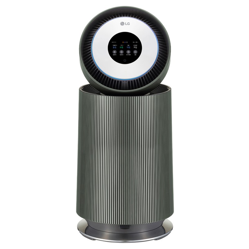 LG전자 퓨리케어 오브제컬렉션 AI+ 360 ̊ 공기청정기 G 필터 66㎡ 방문설치, AS205NGJA, 네이처 그린 1