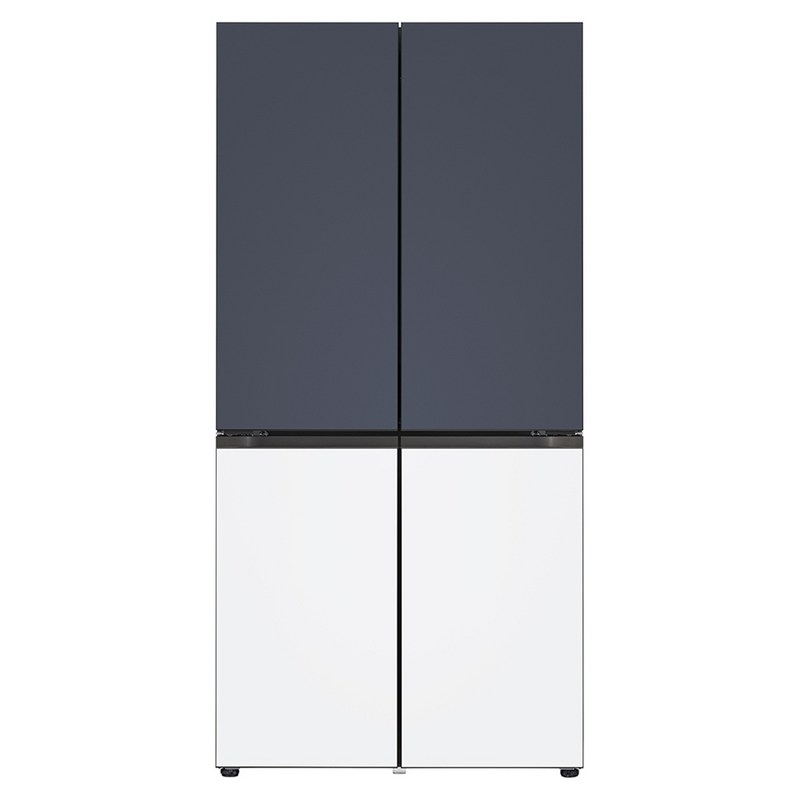 LG전자 [색상선택형] 디오스 오브제컬렉션 STEM 베이직 Fit 앤 Max 상냉장 하냉동 601L 4도어 양문형 냉장고 방문설치, M626MNQ052S 1