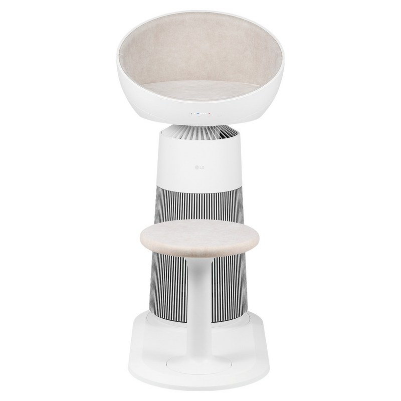 LG전자 퓨리케어 오브제컬렉션 에어로캣타워 공기청정기 19.8㎡ 방문설치, AS065CWHA, 에센스 화이트 1