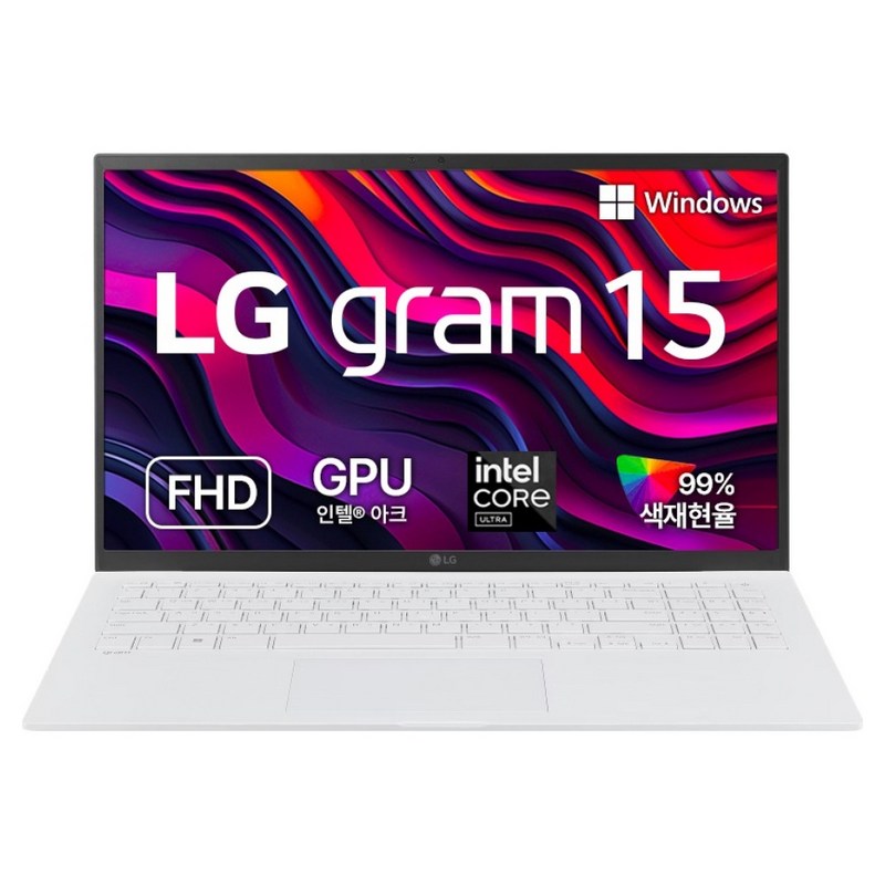 LG전자 2024 그램 15 코어 Ultra5, 에센스 화이트, 256GB, 16GB, WIN11 Home, 15Z90S-GA5NK 1