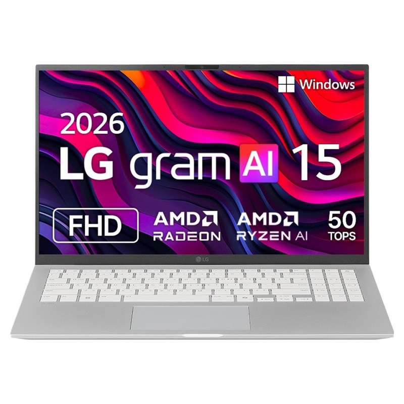 LG전자 2026 그램 AI 15 라이젠 AI 400 시리즈, 에센스 실버, 256GB, 16GB, WIN11 Home, 15Z95U-GS5CK 2