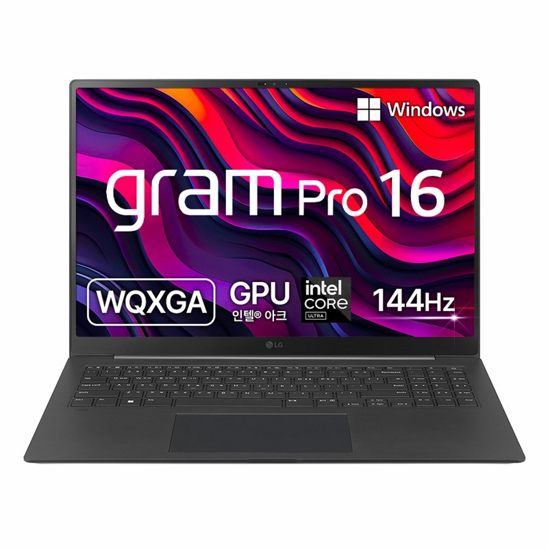 LG전자 2024 그램 프로 16 코어Ultra5, 옵시디안 블랙, 512GB, 16GB, WIN11 Home, 16Z90SP-GA5BK 1