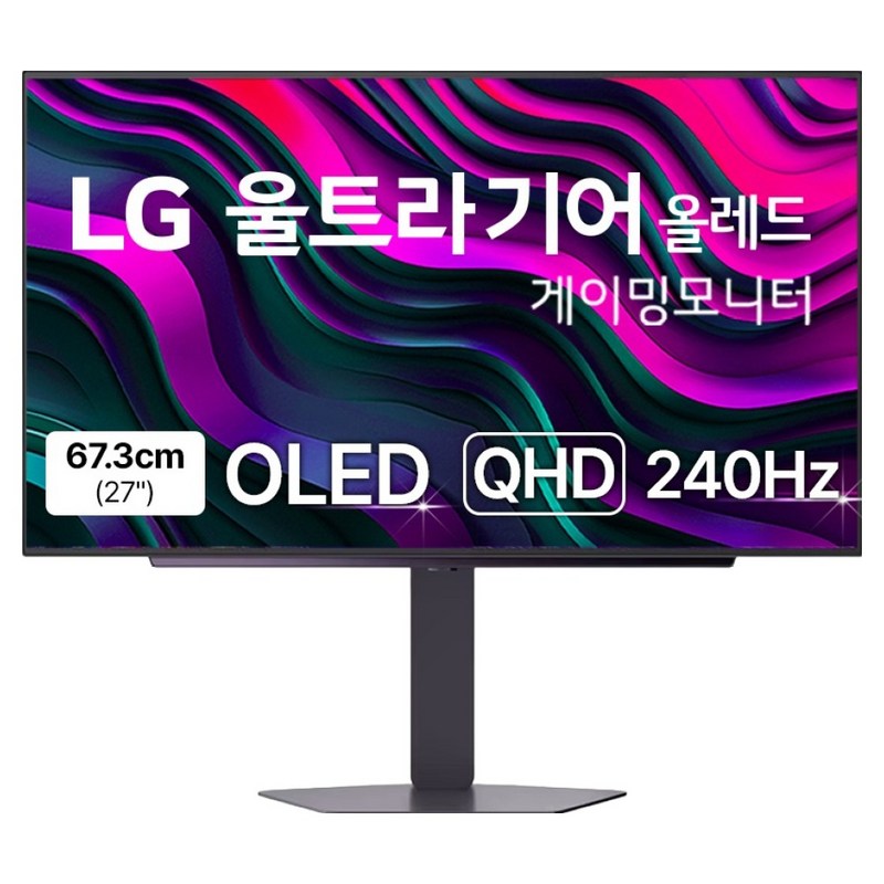 LG전자 QHD 울트라기어 올레드 게이밍 모니터, 67.3cm, 27GX704A 1