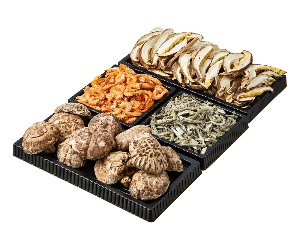 몸애조화 국내산 흑화고 버섯 건어물 혼합 선물세트, 190g, 1세트 - thumb image
