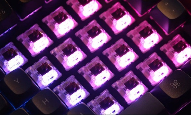 키크론 K10 Pro RGB 기계식 핫스왑 저소음 적축 키보드, 일반형, 혼합색상, K10P H6 - thumb image