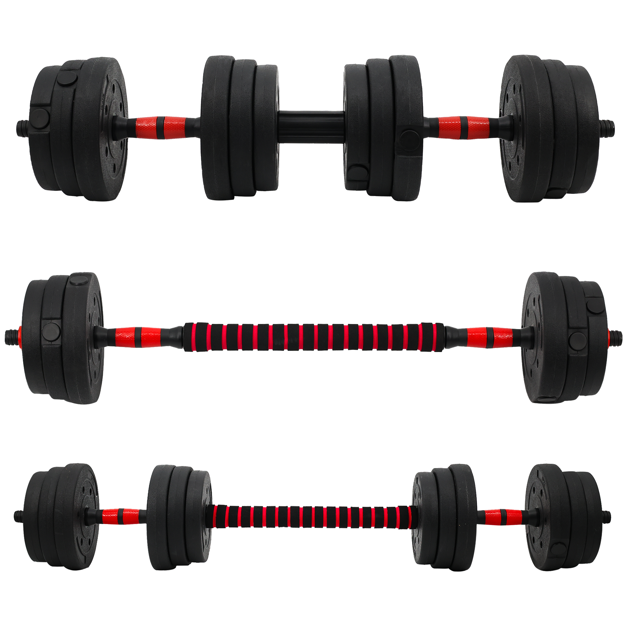 벨리카 홈트레이닝 조립식 무게조절 덤벨 WD-01, 1세트, 20kg - thumb image