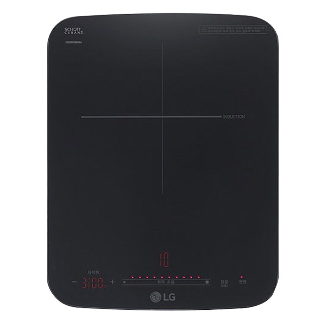 LG 디오스 포터블 인덕션 1구 전기레인지 실버 HEI1V9, HEI1V9(실버), --- 기타 --- - L