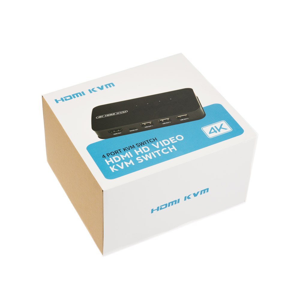 Coms 4포트 4K HDMI KVM 스위치 선택기 USB 3포트, TB587 - thumb image