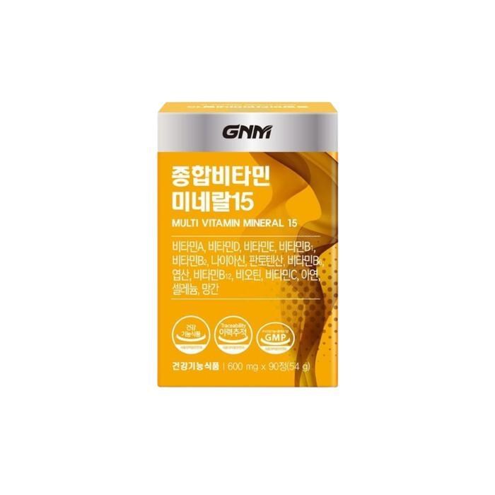 [GNM 자연의 품격] GNM자연의품격 종합비타민 미네랄15 600mg 90정 1개, 선택옵션 - thumb image