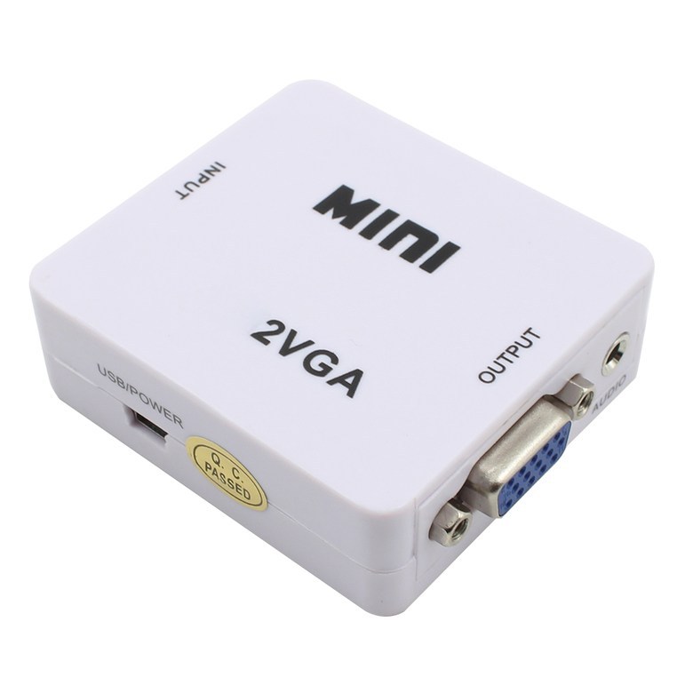 PC 노트북에서 HDTV용 미니 HDMI 호환 VGA 오디오 1080P 컨버터 어댑터 - thumb image