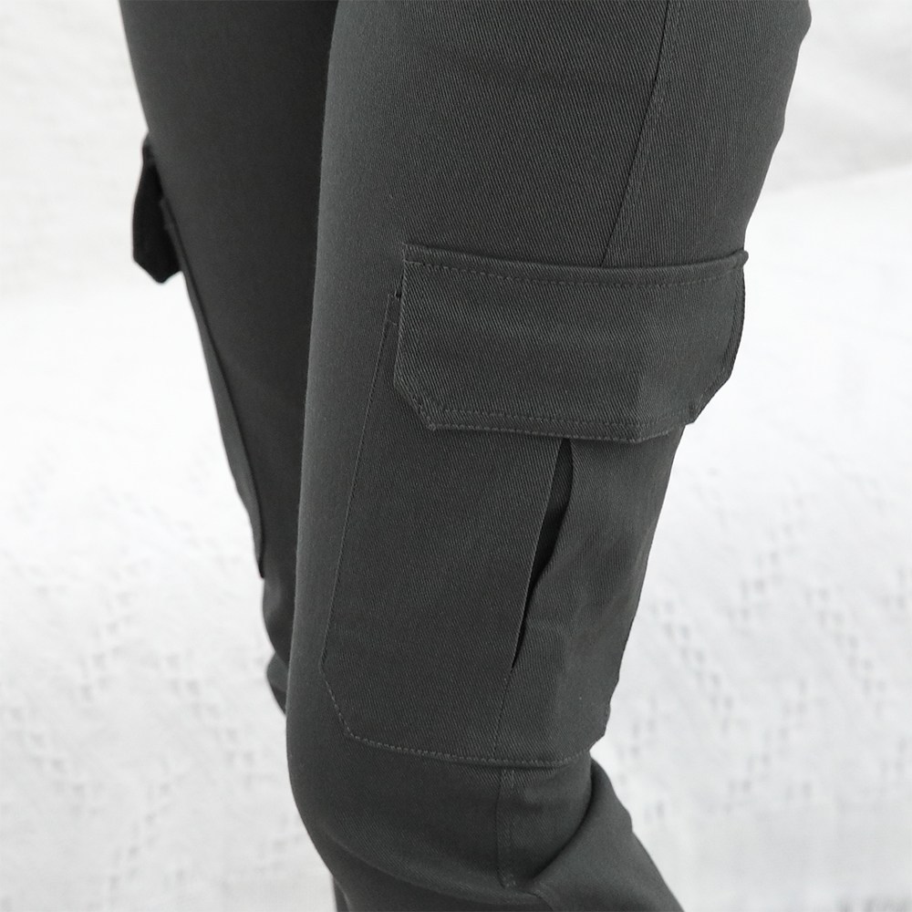 빅빅몰 마약스판 히든밴딩 코튼 바지 여성 슬림 팬츠 여성 빅사이즈 봄 가을 - thumb image