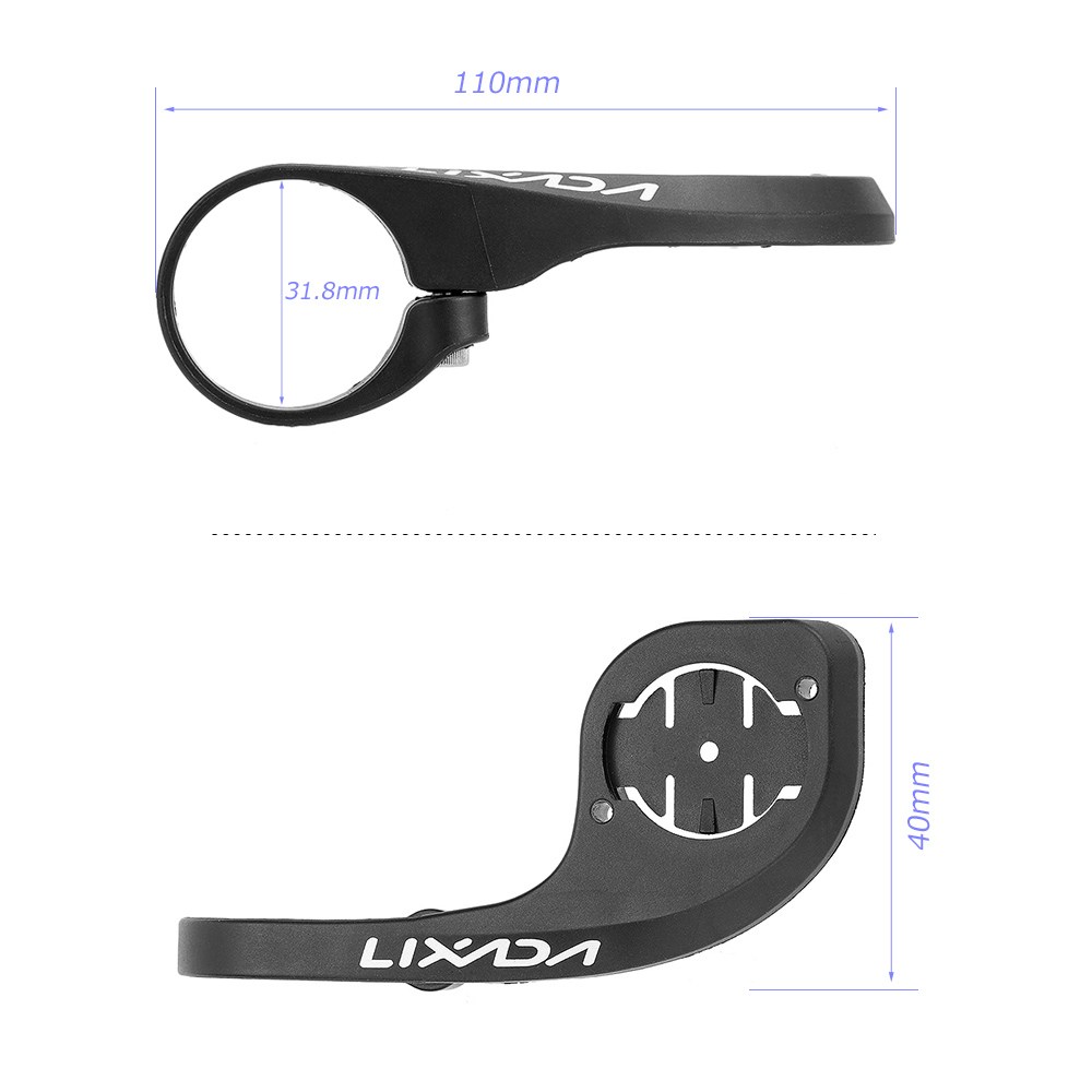 Lixada 무선 GPS 자전거 속도계 + 거치대, 블랙 - thumb image