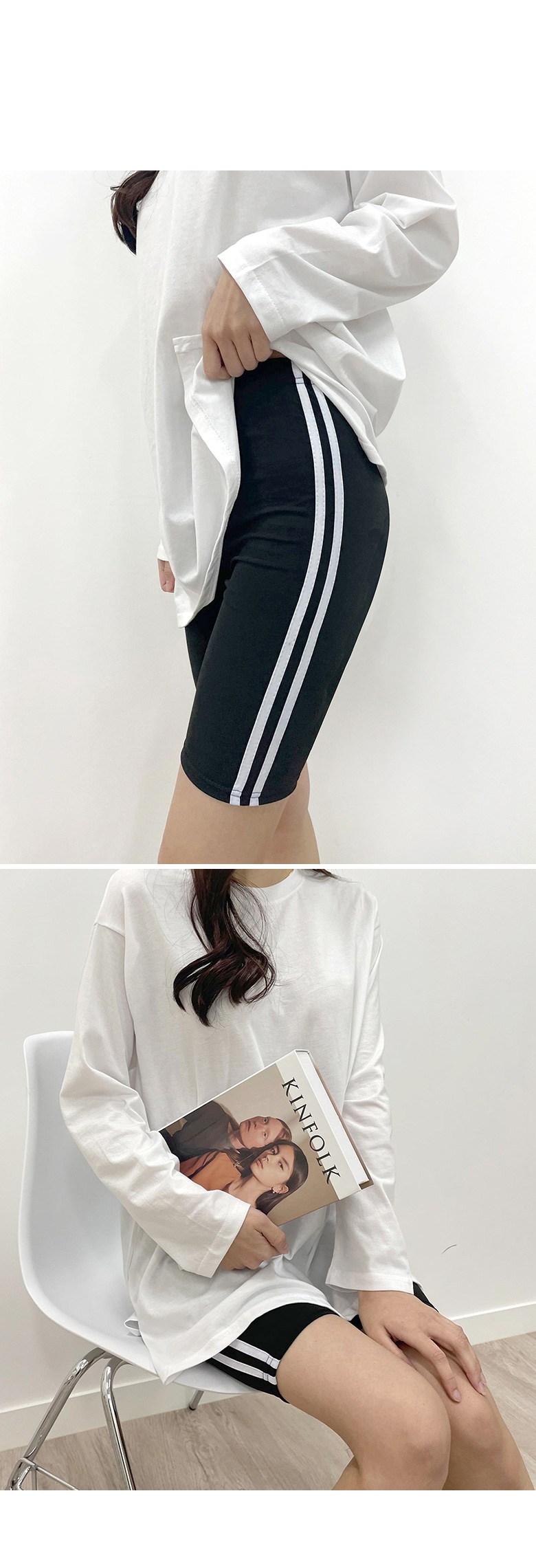 [당일출고] 투라인 쿨 바이크 쇼츠 레깅스 상세 이미지 4